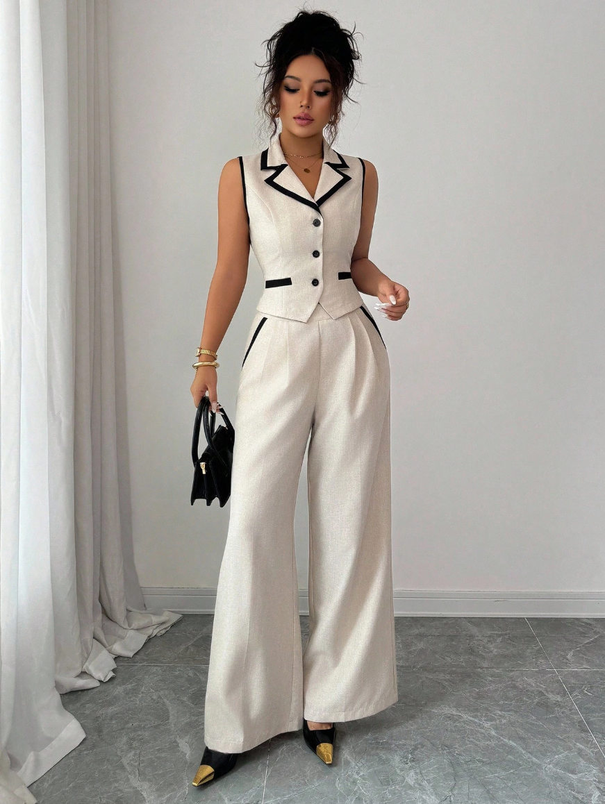 Conjunto Colete e Calça Alfaiataria