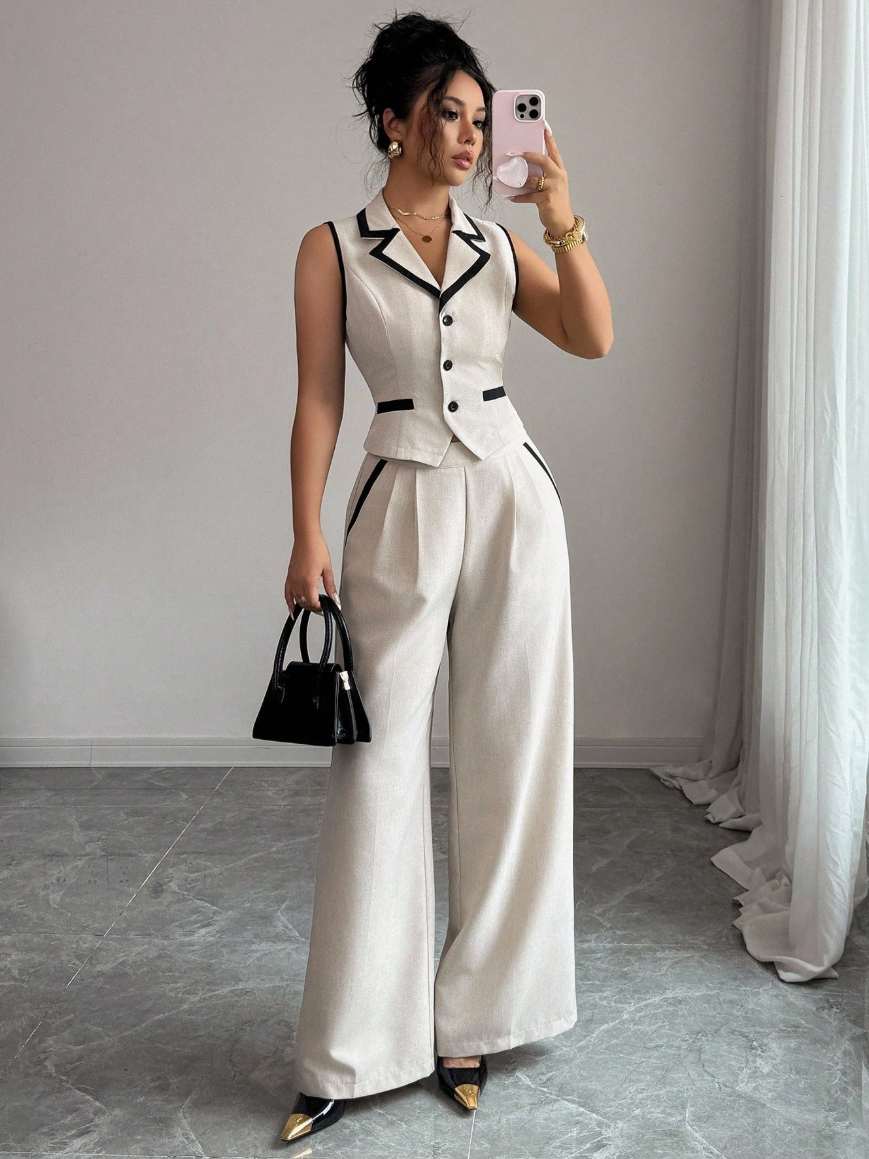 Conjunto Colete e Calça Alfaiataria