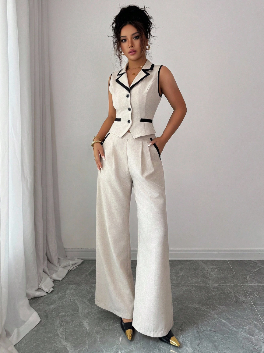 Conjunto Colete e Calça Alfaiataria